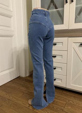 Женские джинсы с кокеткой клеш туречня х-ray3 фото