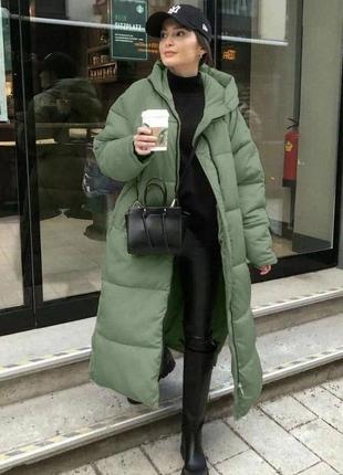 Женское зимнее пальто (42-48)3 фото