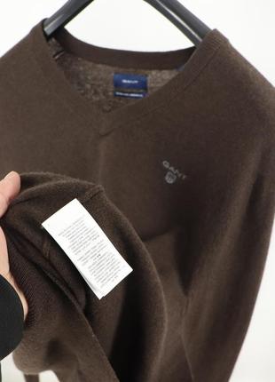 Чоловічий светр gant / size m brown7 фото