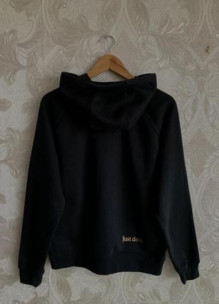 Черная кофта свитер свитшот лонгслив олимпийка пуловер худи с капюшоном nike оригинал4 фото