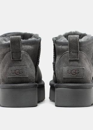 Жіночі замшеві уггі ugg ultra mini platform3 фото