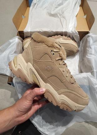 Черевики кросівки skechers жіночі зимові оригінал 167338yan