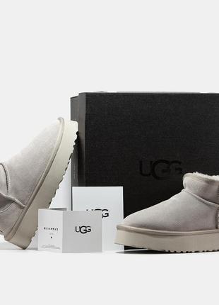 Жіночі замшеві уггі ugg ultra mini platform9 фото