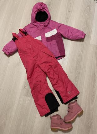 Костюм термо lupilu штаны куртка лыжниц костюм для девочек
