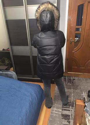 Куртка зимняя с мехом енота9 фото