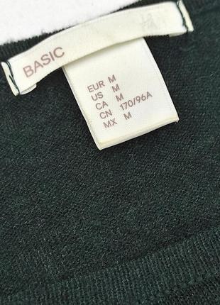 H&amp;m basic зеленый свитер оверсайз1 фото