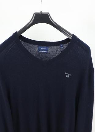 Чоловічий светр gant / xl dark blue2 фото