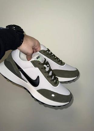 Кроссовки nike waffle khaki