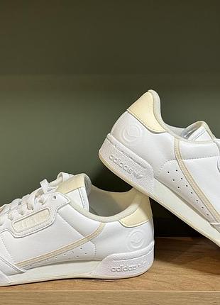 Женские кеды низкие adidas originals continental 80 vegan gz0785 38 (5uk) 23.5 см cloud white