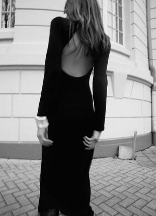 Облегающее платье interlock с открытой спиной от zara6 фото