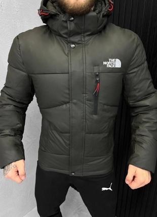 Демисезонная мужская куртка в стиле тн tnf the north face на синтезе качественная базовая
