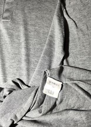 Cos 👑легкий серый мужской свитер поло
60% шовк, 40% коттон4 фото
