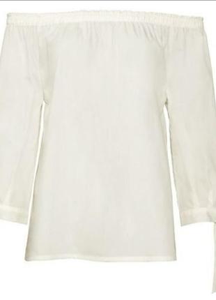 Блуза кармен открытые плечи esmara2 фото