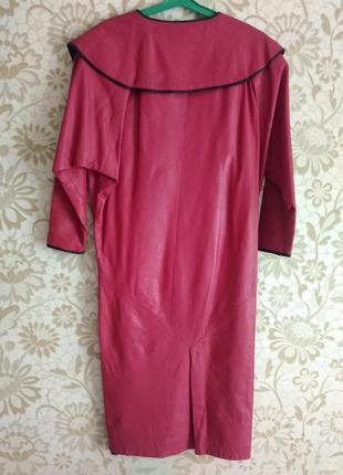 Шикарное розовое длинное эксклюзивное платье натуральной кожи в стиле леди гага6 фото