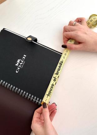 Coach notebook in signature canvas блокнот ежедневник коуч коач оригинал на подарок жене подарок девушке8 фото