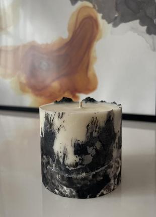 Соєва свічка бетонна ручна робота4 фото