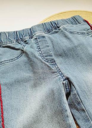 Джеггинсы для девочки джинсовые 128 см4 фото