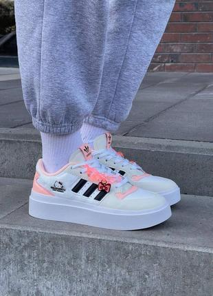 Женские кроссовки адидас adidas forum bonega x hello kitty low platform sneakers in cream