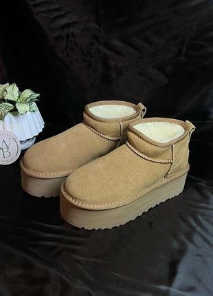 Угги мини на платформе ugg mini platform