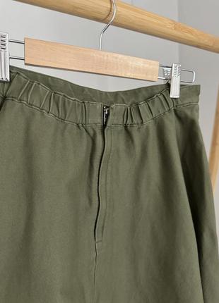 Юбка uniqlo хаки, идеальное состояние, м5 фото