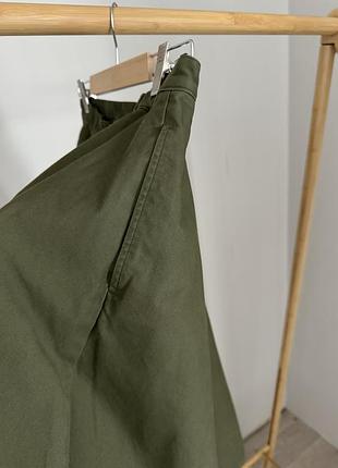 Юбка uniqlo хаки, идеальное состояние, м7 фото