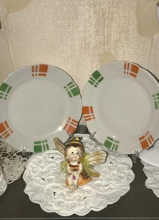 Фарфоровое винтажное блюдце,коростень