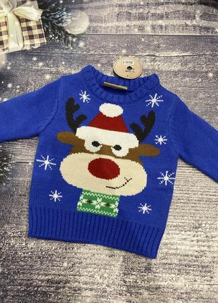 Новий новорічний різдвяний светр з оленем