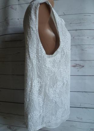 Красивая нарядная кружевная белая блуза dorothy perkins3 фото