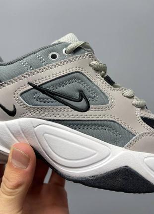 Женские кроссовки найк nike m2k tekno ‘atmosphere grey black’ 28 фото