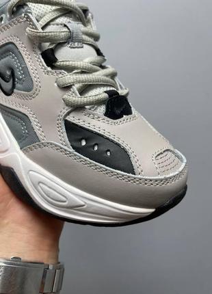 Женские кроссовки найк nike m2k tekno ‘atmosphere grey black’ 26 фото