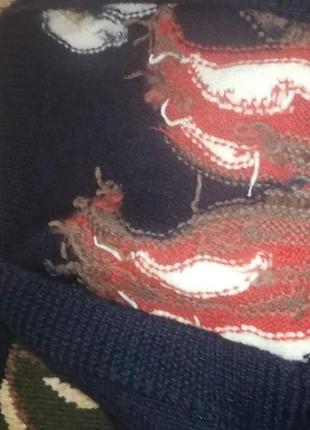 Шикарный винтажный свитер/пуловер/джемпер с 3d рисунком аnn harvey. оригинал. англия5 фото