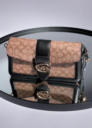 Гламурная сумка бренда coach tabby  деловая модель3 фото