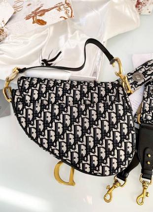 Сумка в стиле dior saddle премиум 2