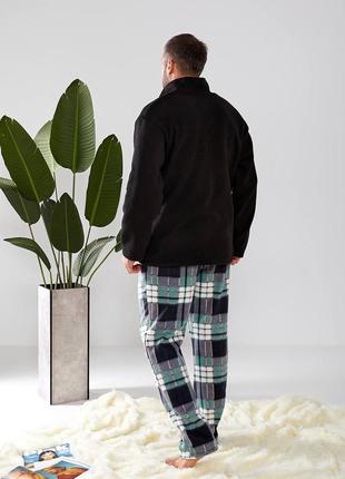 Чоловіча флісова піжама домашній костюм кольори4 фото