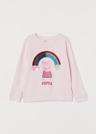 Свитшот пеппа девочке 6/8 лет от h&m