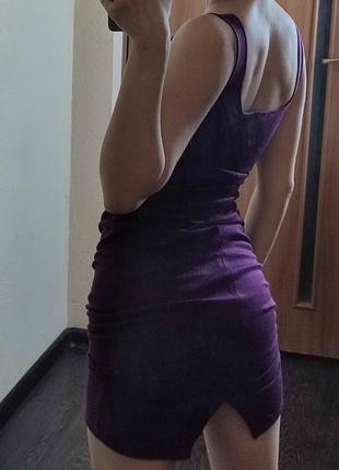Платье по телу фиолетового цвета2 фото