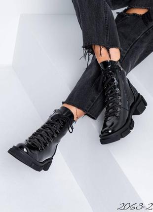 Деми и зима. ботинки женские ботинки чорные3 фото