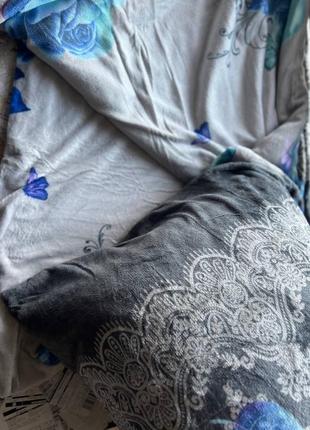 Велюровое постельное белье евро2 фото