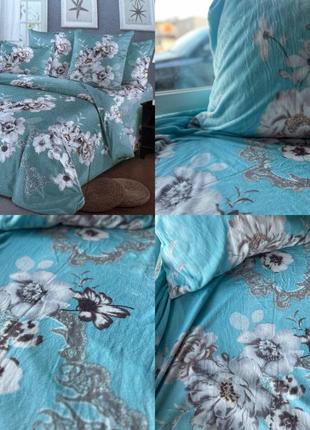 Велюрова постільна білизна євро