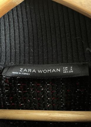 Интересный широкий свитер в клетку zara с бахромой необычная вязка дизайн (h&amp;m, cos, oska )9 фото