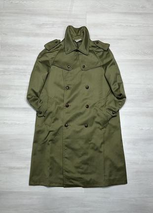 Vintage чоловічий оливковий плащ тренд з вовною в англійському стилі barbour