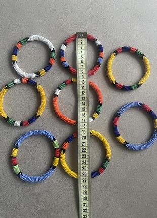 Африканские браслеты из бисера1 фото