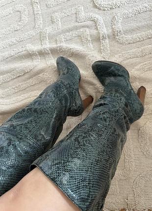 Роскошные кожаные сапожки