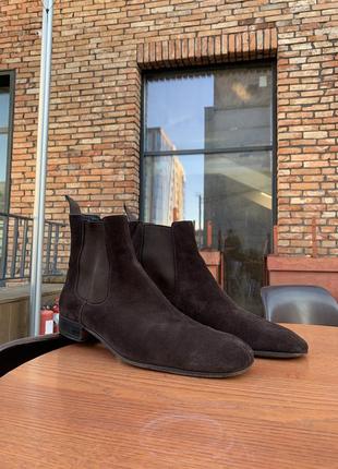 Вінтажні замшеві черевики челсі prada made in italy вінтаж 90х замша common projects yves saint laurent paris 45.5 11.5 us 10.5 uk 29.5 см