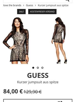 Вечерний женский комбинезон с шортами guess. новый. оригинал! размер l7 фото