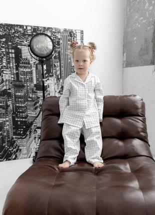 Дитяча піжама в клітинку/ піжама, домашній костюм дитячий
