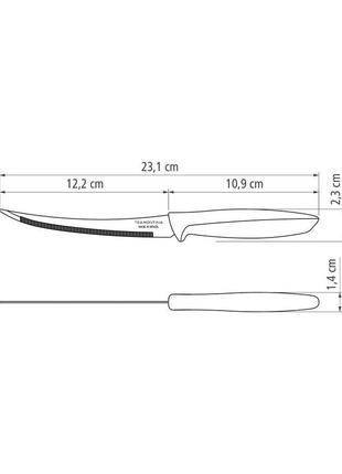 Ніж кухонний tramontina 23428/035 plenus для томатів2 фото