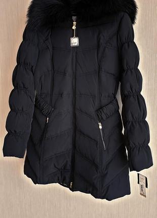 Американская зимняя женская куртка пуховик с капюшоном laundry by shelli segal. новая. размер m.2 фото