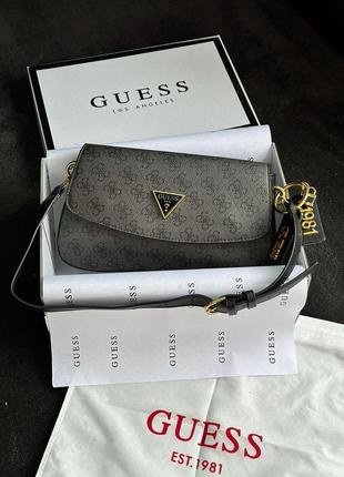 Жіноча сумка 👜 guess cordelia shoulder bag grey