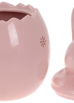 Банка для продуктів "рожевий кролик" 2.3 л кераміка2 фото